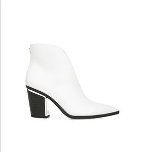 Sam Edelman white ankle boots. Never worn